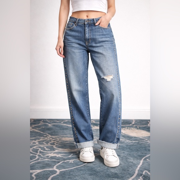Current/Elliott Denim - Current/Elliott Blue‎ Boyfriend Jeans